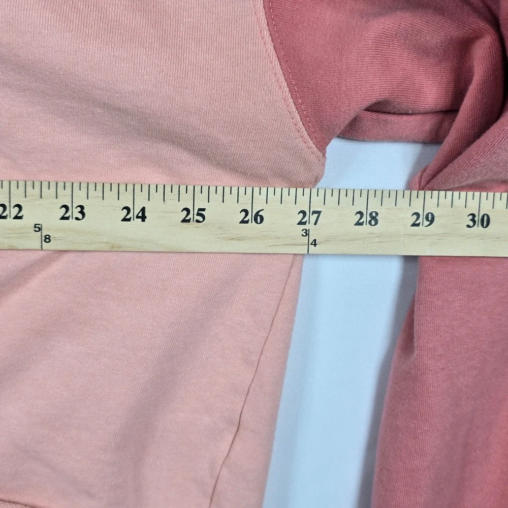 Wild Fable Color Block Pullover Sweatshirt Raw Hem Cropped LS Trendy Woman XXL‎ - Picture 4 of 7
